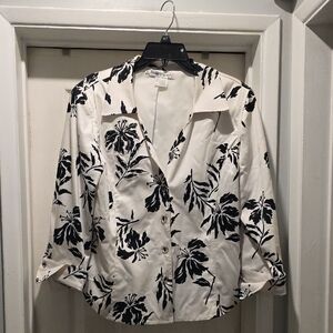 Nancy Bolen Black and White Blazer Jacket